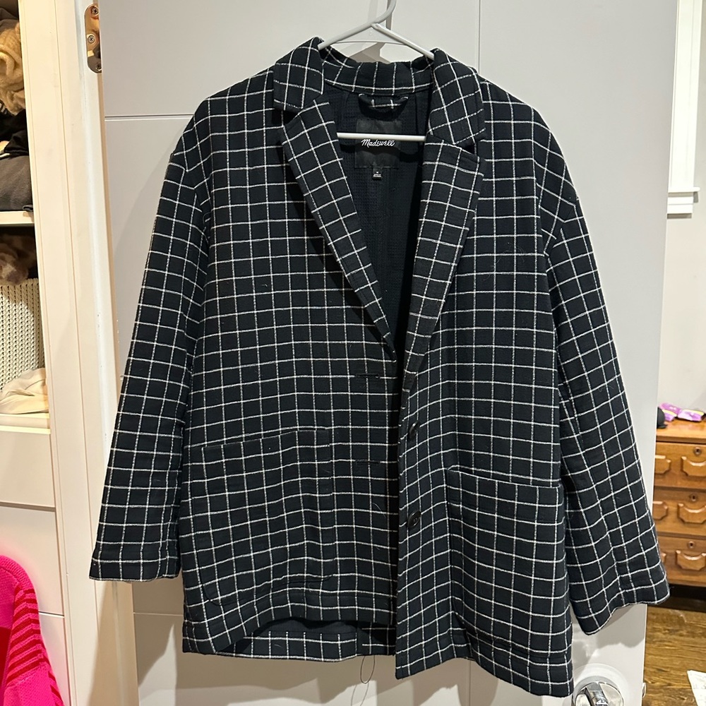 madewell blazer navy